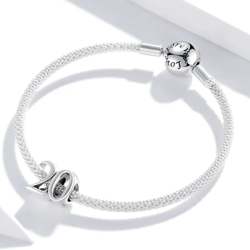 (immagine per) Charm tipo Pandora 20° Anniversario - SCC1623 - Visualizza 3