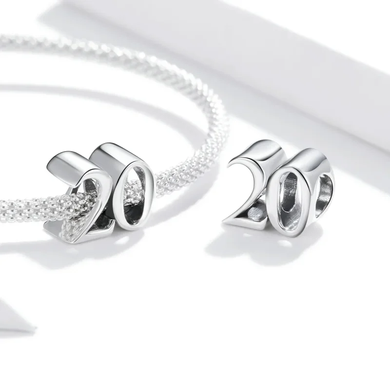 (immagine per) Charm tipo Pandora 20° Anniversario - SCC1623 - Visualizza 4