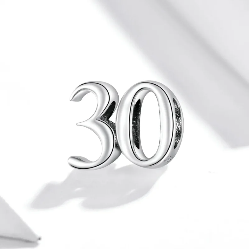 (immagine per) Charm tipo Pandora 30° Compleanno - SCC1622 - Visualizza 2