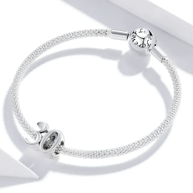 (immagine per) Charm tipo Pandora 30° Compleanno - SCC1622 - Visualizza 3