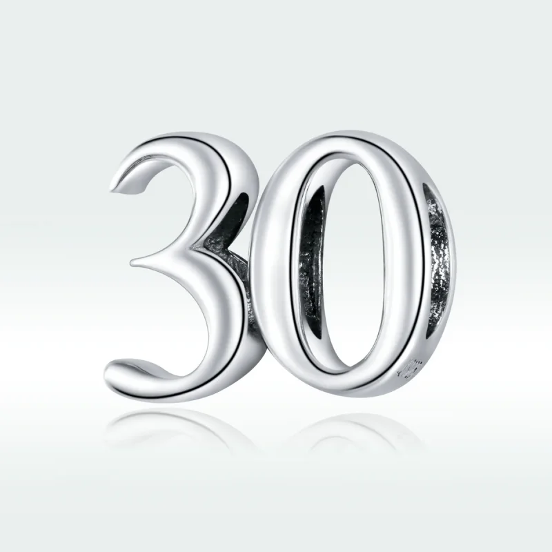 (immagine per) Charm tipo Pandora 30° Compleanno - SCC1622 - Visualizza 5