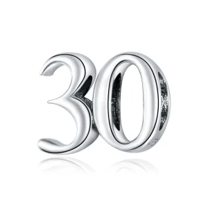 (immagine per) Charm tipo Pandora 30° Compleanno - SCC1622