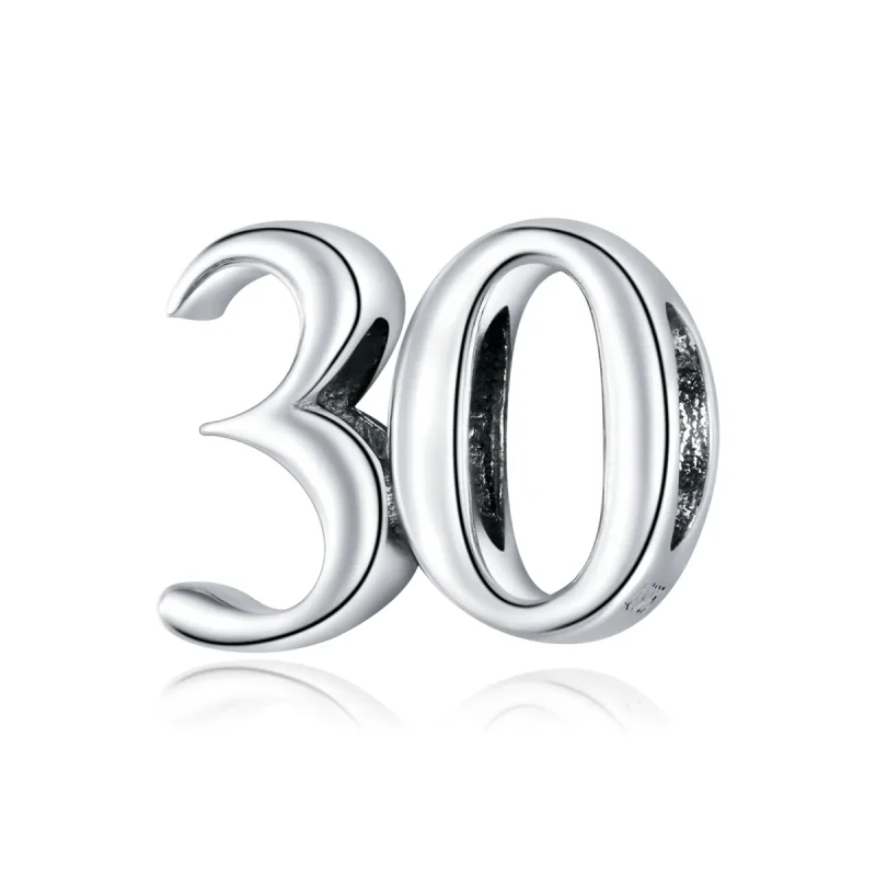 (immagine per) Charm tipo Pandora 30° Compleanno - SCC1622