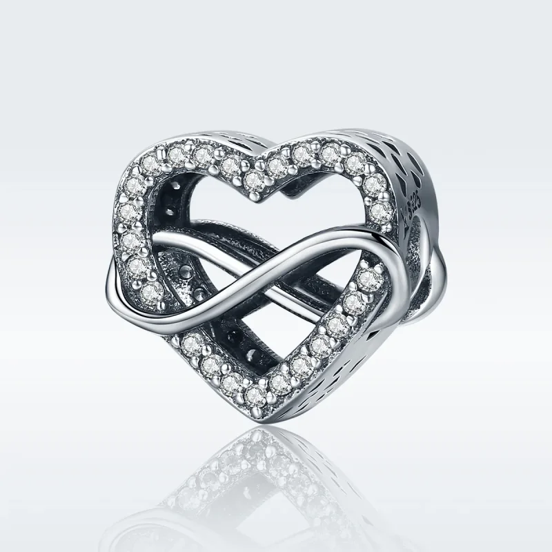 (immagine per) Charm tipo Pandora A forma di cuore - SCC432 - Visualizza 2