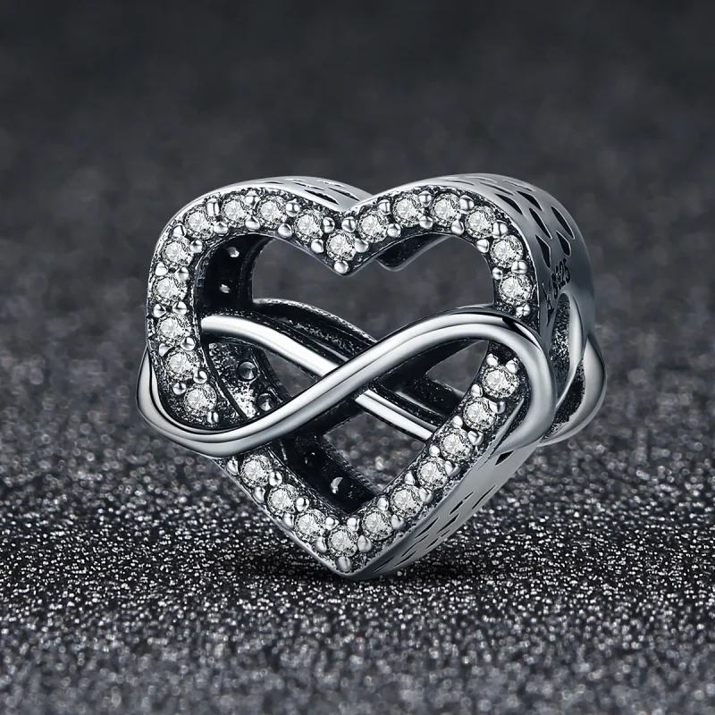 (immagine per) Charm tipo Pandora A forma di cuore - SCC432 - Visualizza 3