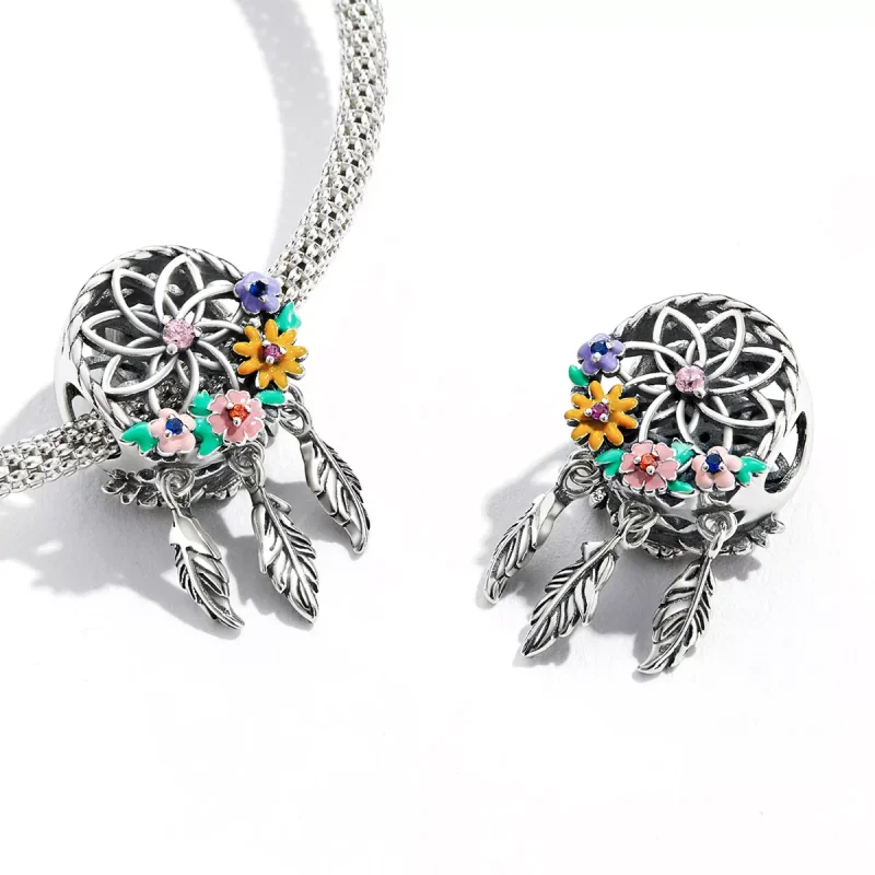(immagine per) Charm tipo Pandora Acchiappasogni ghirlanda - BSC589 - Visualizza 3