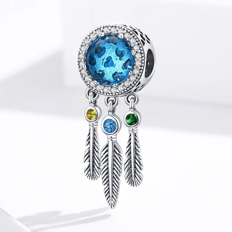 (immagine per) Charm tipo Pandora Acchiappasogni in zaffiro - SCC1384 - Visualizza 3