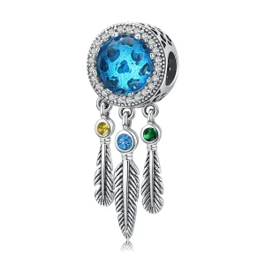 (immagine per) Charm tipo Pandora Acchiappasogni in zaffiro - SCC1384