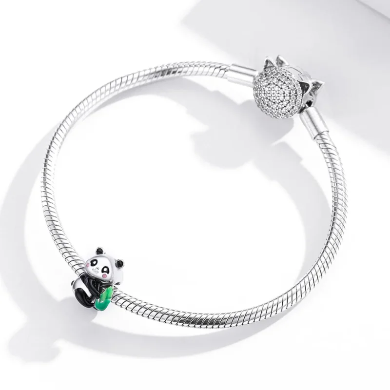 (immagine per) Charm tipo Pandora Adorabile cucciolo di panda - SCC1832 - Visualizza 3