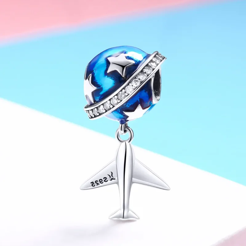 (immagine per) Charm tipo Pandora Aereo da sogno per viaggiare - SCC887 - Visualizza 2