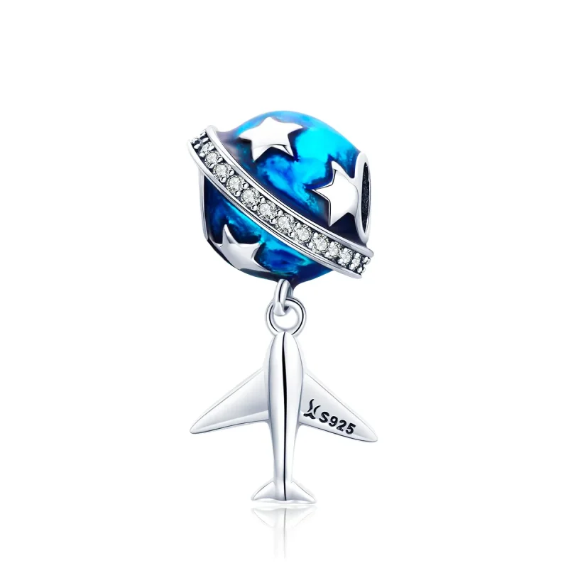 (immagine per) Charm tipo Pandora Aereo da sogno per viaggiare - SCC887