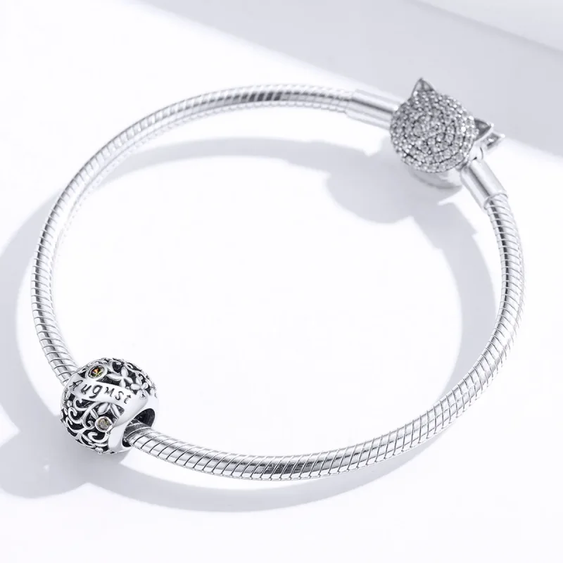 (immagine per) Charm tipo Pandora Agosto Peridot Birthstone - SCC1385-8 - Visualizza 2
