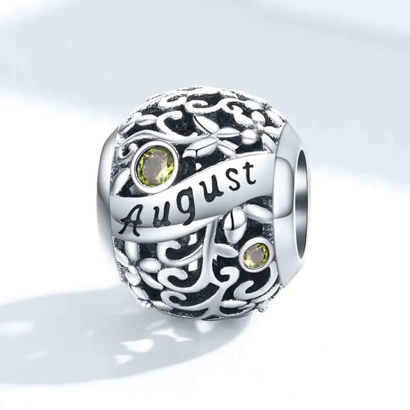 (immagine per) Charm tipo Pandora Agosto Peridot Birthstone - SCC1385-8 - Visualizza 4