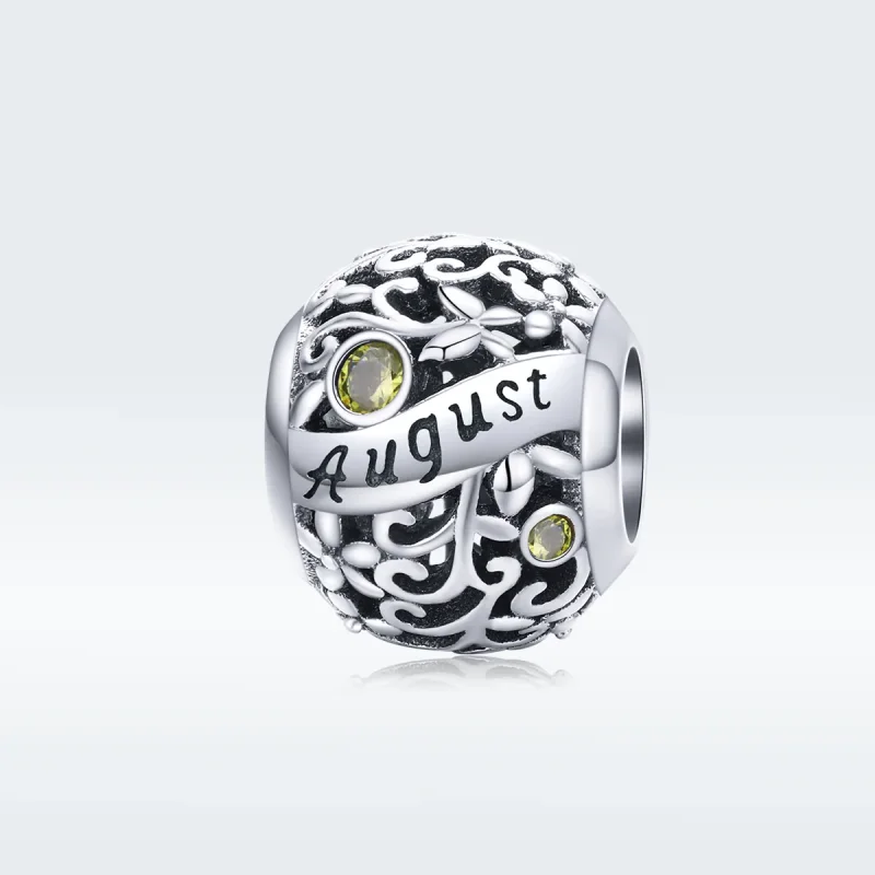 (immagine per) Charm tipo Pandora Agosto Peridot Birthstone - SCC1385-8 - Visualizza 5