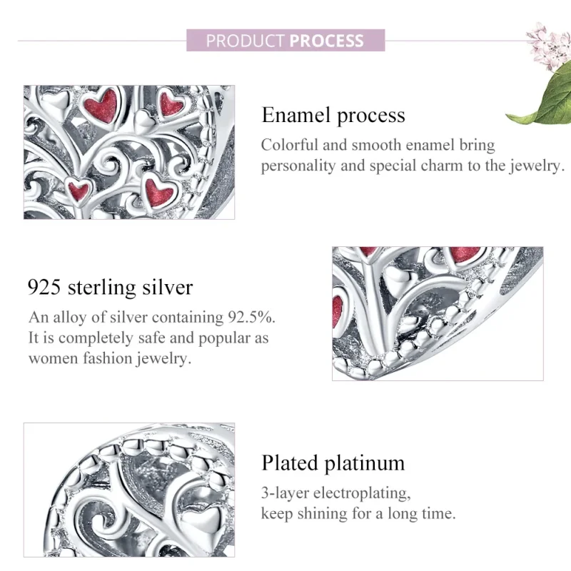 (immagine per) Charm tipo Pandora Albero della vita - BSC279 - Visualizza 8