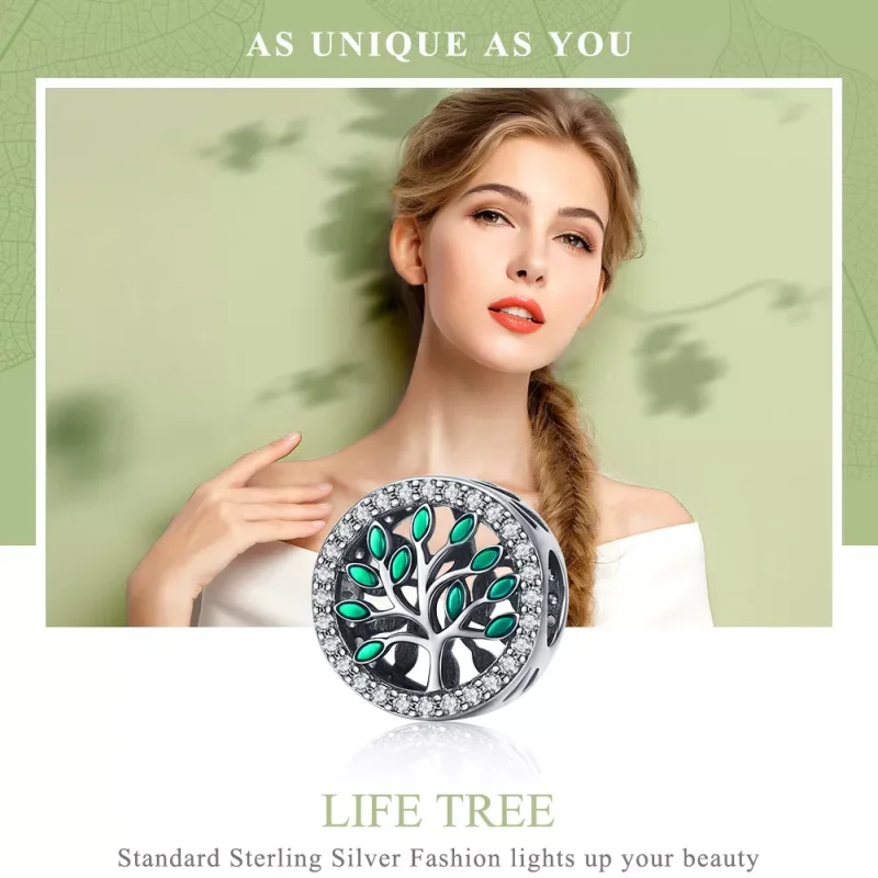 (immagine per) Charm tipo Pandora Albero della vita - SCC1095 - Visualizza 2