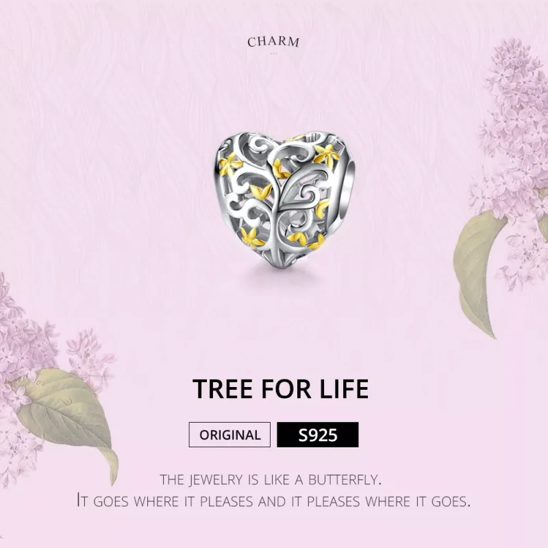 (immagine per) Charm tipo Pandora Albero della vita - SCC1249 - Visualizza 2