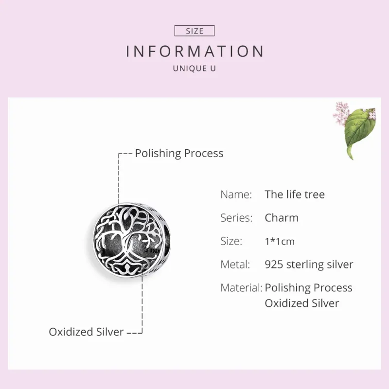 (immagine per) Charm tipo Pandora Albero della vita - SCC1457 - Visualizza 7