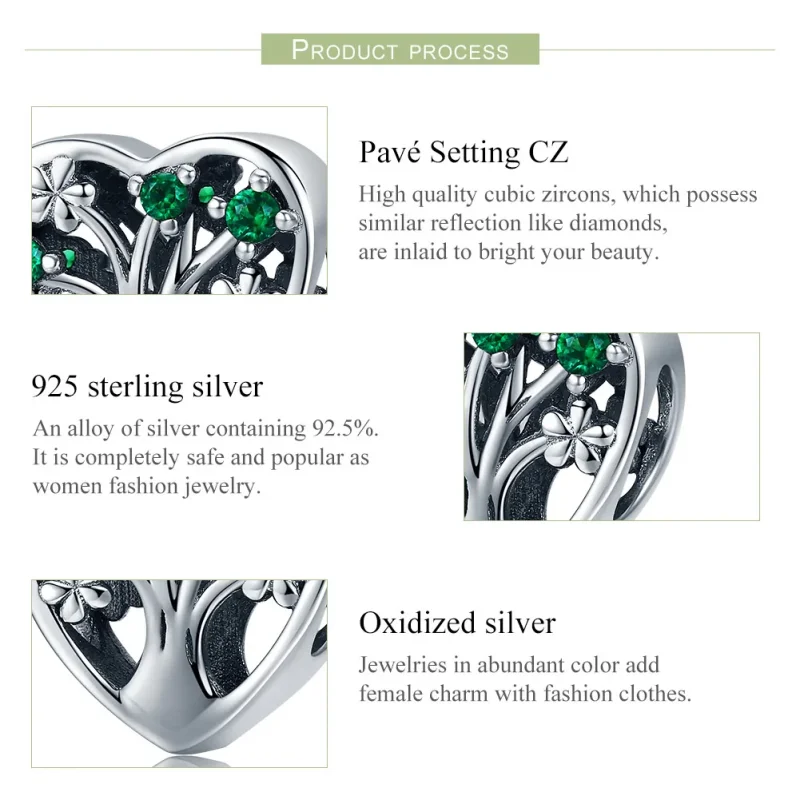 (immagine per) Charm tipo Pandora Albero della vita - SCC221 - Visualizza 6