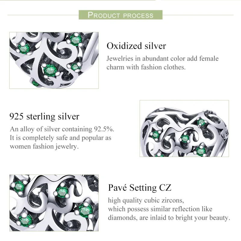 (immagine per) Charm tipo Pandora Albero della vita - SCC720 - Visualizza 7