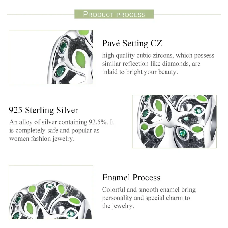 (immagine per) Charm tipo Pandora Albero della vita - SCC994 - Visualizza 7