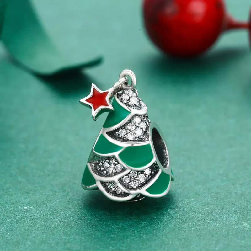 (immagine per) Charm tipo Pandora Albero di Natale - SCC307 - Visualizza 3