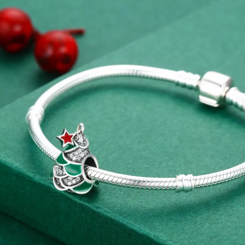 (immagine per) Charm tipo Pandora Albero di Natale - SCC307 - Visualizza 5