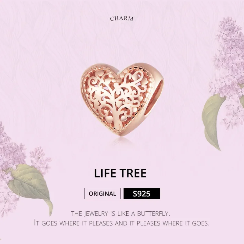 (immagine per) Charm tipo Pandora Albero genealogico della rosa - BSC215 - Visualizza 6