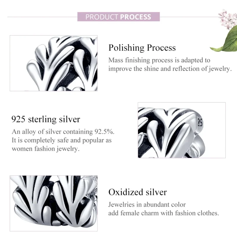 (immagine per) Charm tipo Pandora Alga marina - SCC1534 - Visualizza 8