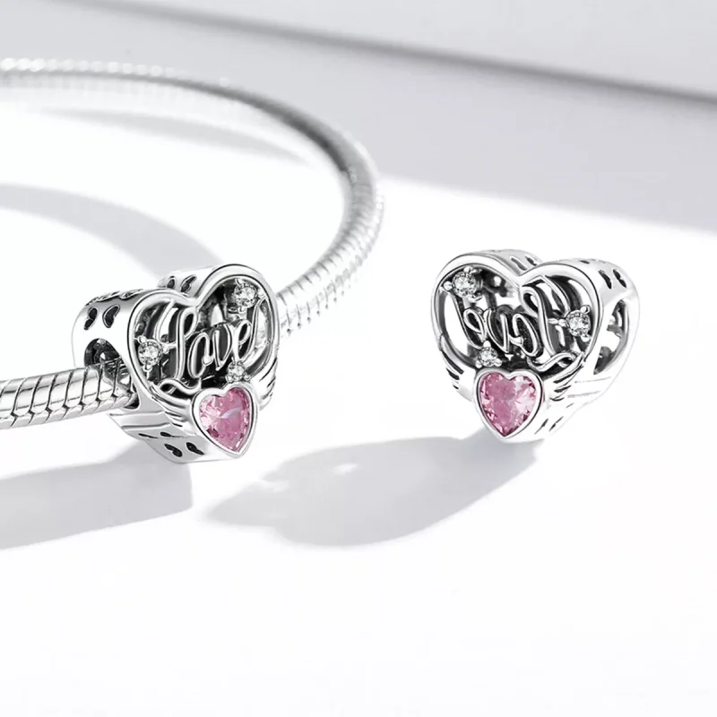 (immagine per) Charm tipo Pandora Ali d'amore - BSC528 - Visualizza 4