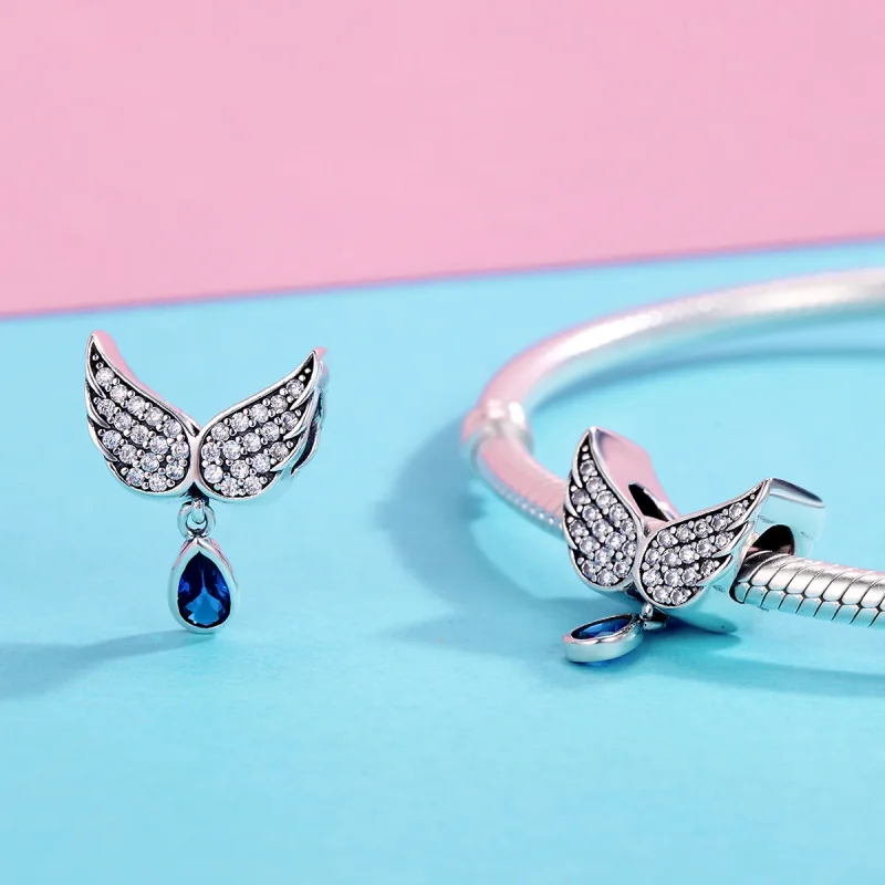 (immagine per) Charm tipo Pandora Ali d'angelo - SCC481 - Visualizza 4