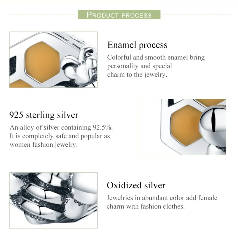 (immagine per) Charm tipo Pandora Alveare - SCC500 - Visualizza 6