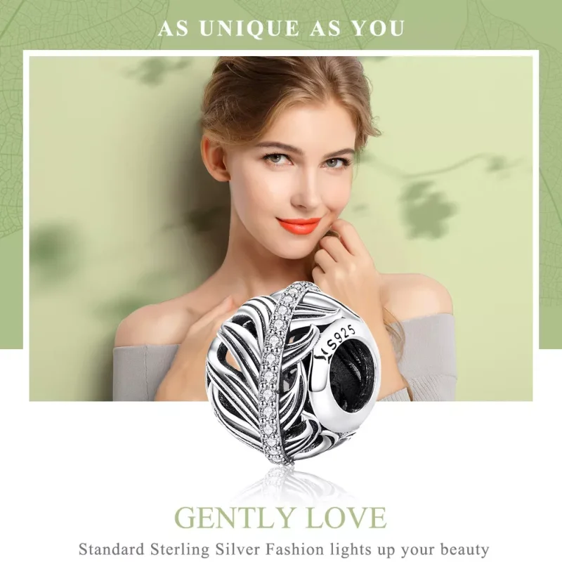 (immagine per) Charm tipo Pandora Ama delicatamente - SCC1065 - Visualizza 2