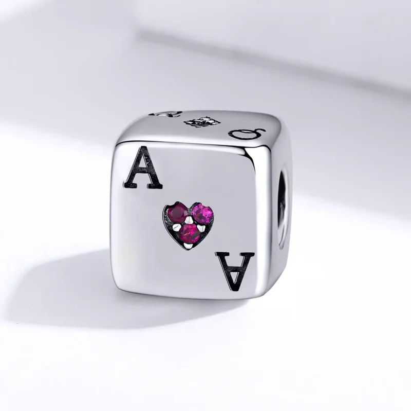 (immagine per) Charm tipo Pandora Ama i dadi - SCC1440 - Visualizza 2