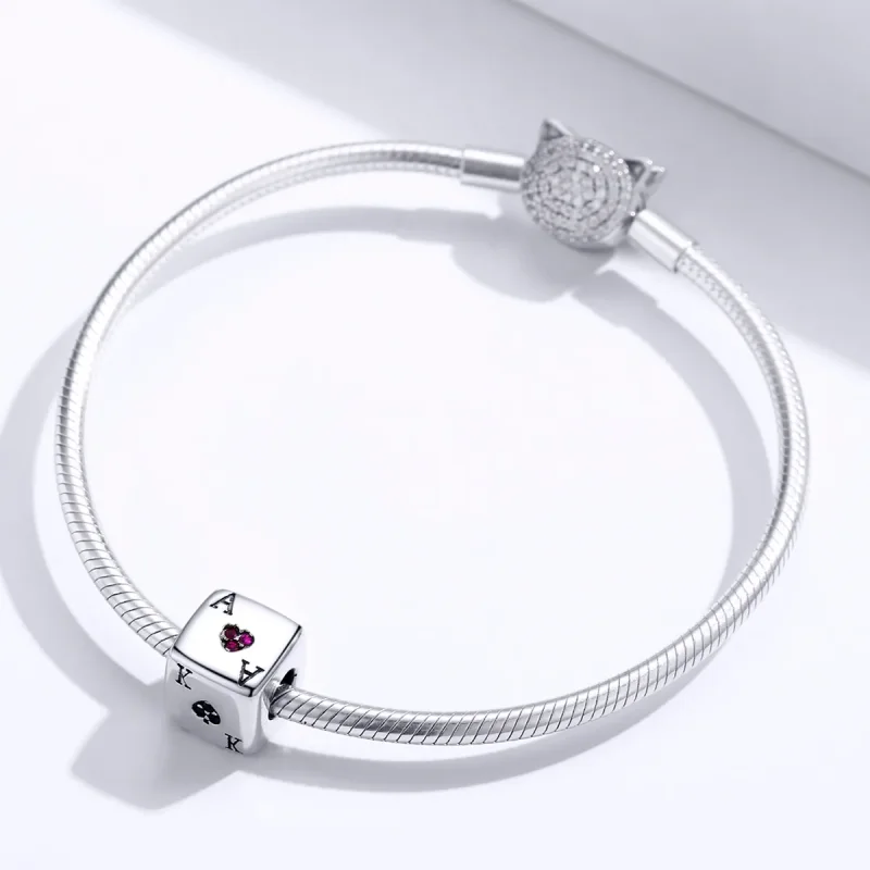 (immagine per) Charm tipo Pandora Ama i dadi - SCC1440 - Visualizza 3