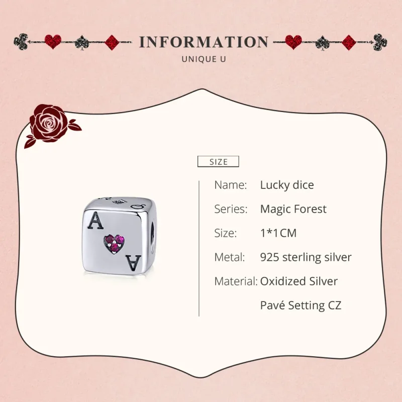 (immagine per) Charm tipo Pandora Ama i dadi - SCC1440 - Visualizza 7