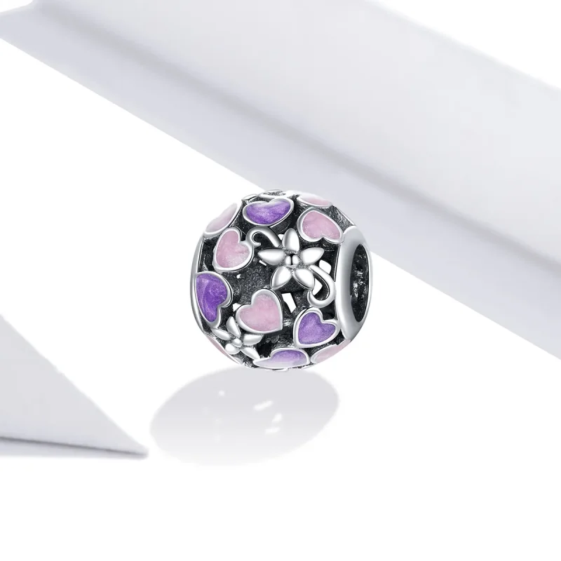 (immagine per) Charm tipo Pandora Ama i fiori - SCC1798 - Visualizza 2
