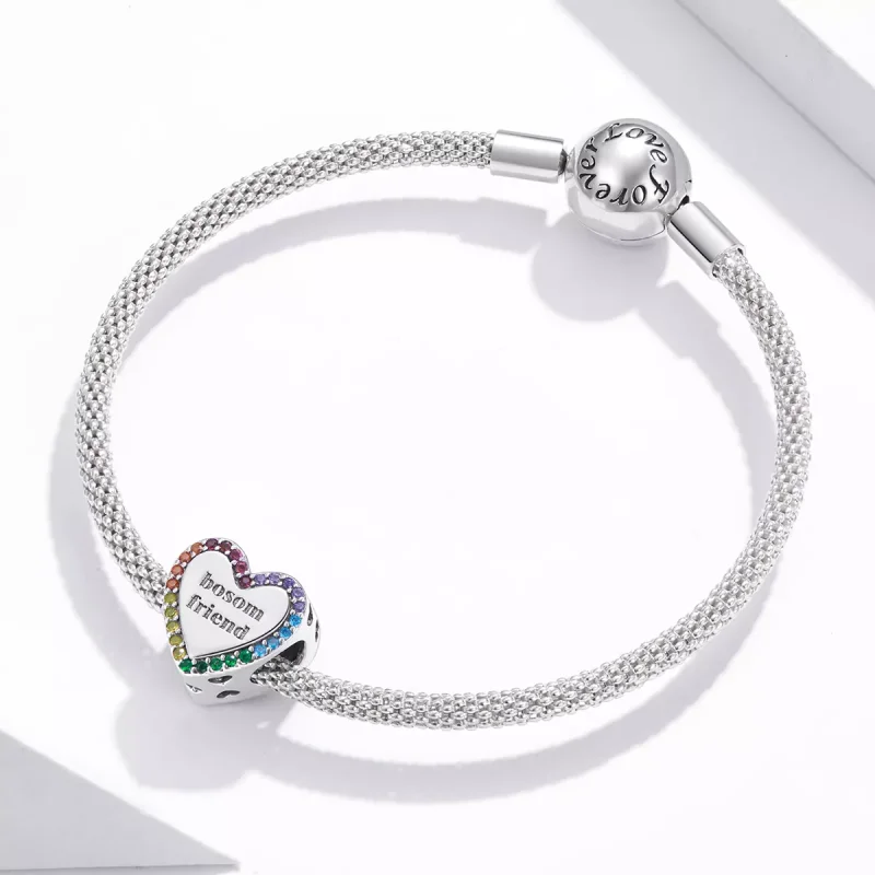 (immagine per) Charm tipo Pandora Amicizia per sempre - SCC1759 - Visualizza 3