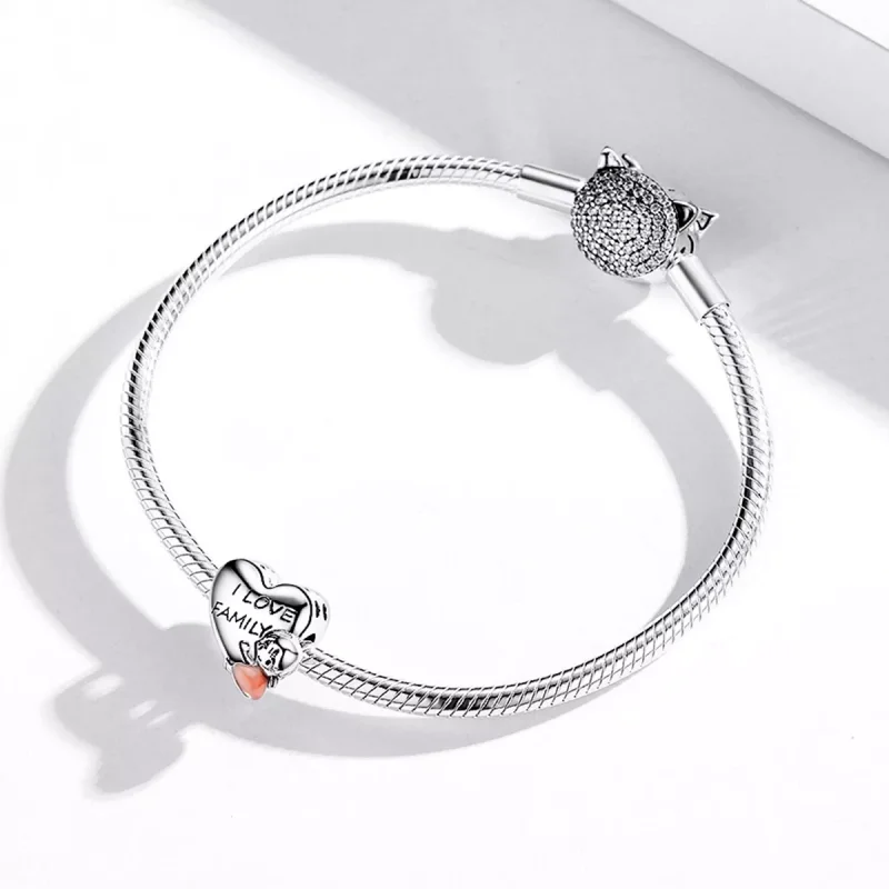 (immagine per) Charm tipo Pandora Amo la mia casa - BSC478 - Visualizza 3