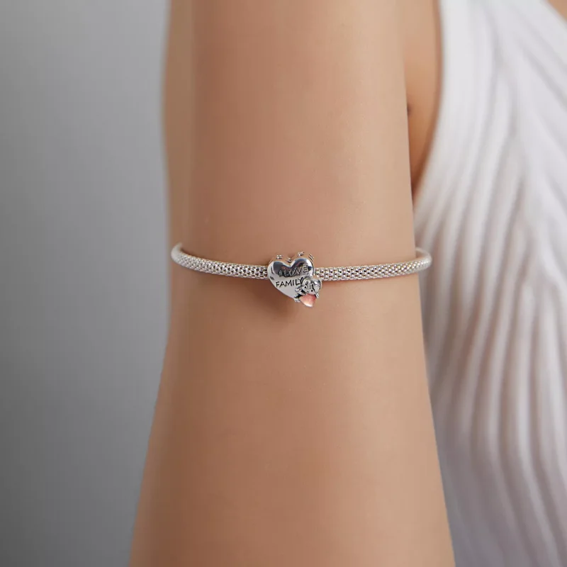 (immagine per) Charm tipo Pandora Amo la mia casa - BSC478 - Visualizza 5
