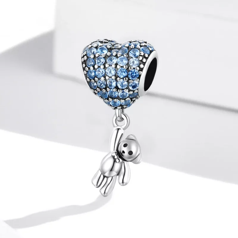 (immagine per) Charm tipo Pandora Amo l'orso palloncino - SCC2023 - Visualizza 2