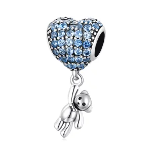 Charm tipo Pandora Amo l'orso palloncino - SCC2023 (immagine per) Charm tipo Pandora Amo l'orso palloncino - SCC2023