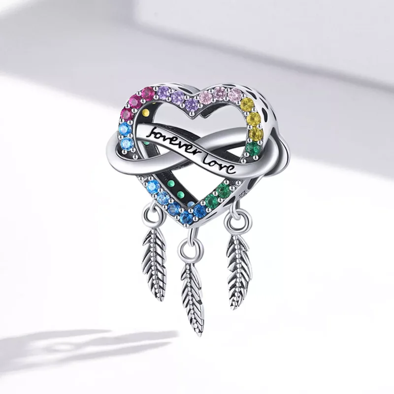 (immagine per) Charm tipo Pandora Amore acchiappasogni - BSC506 - Visualizza 2