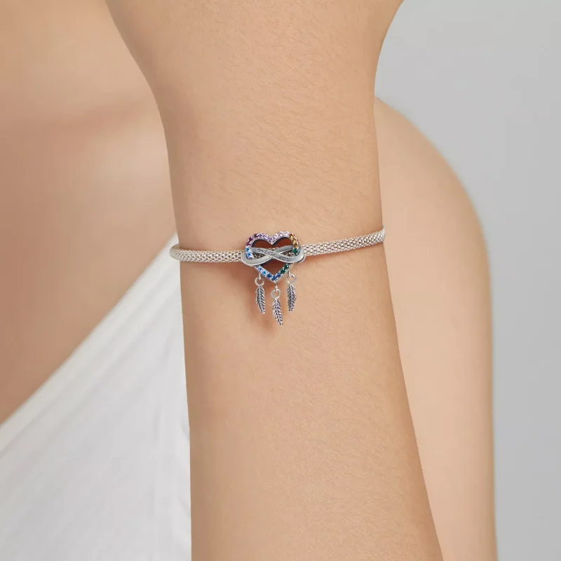 (immagine per) Charm tipo Pandora Amore acchiappasogni - BSC506 - Visualizza 4