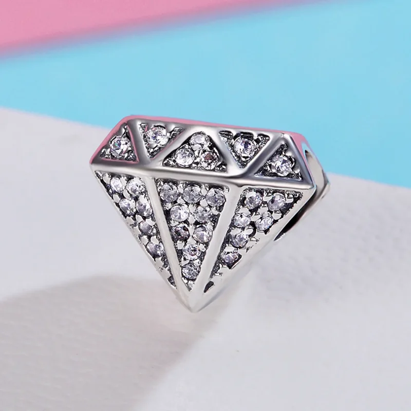 (immagine per) Charm tipo Pandora Amore di diamante - SCC397 - Visualizza 3