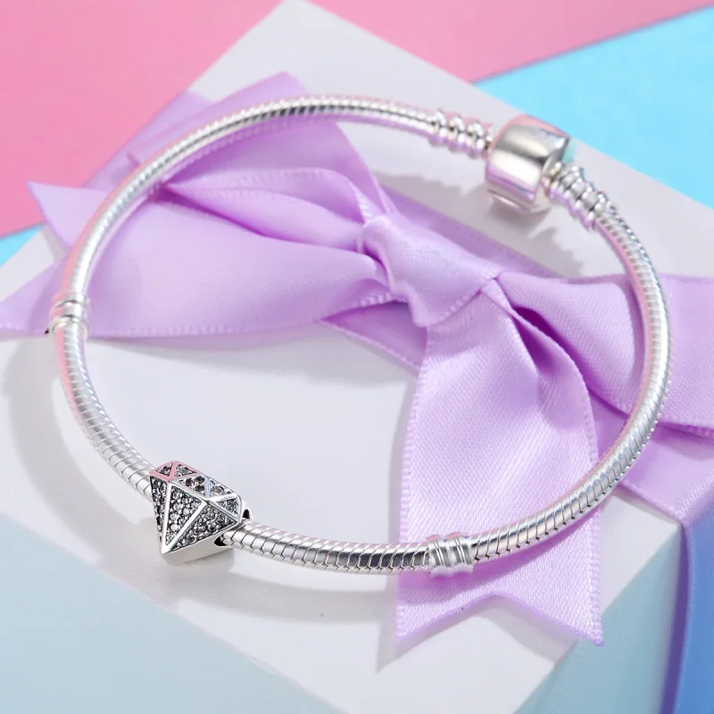 (immagine per) Charm tipo Pandora Amore di diamante - SCC397 - Visualizza 4