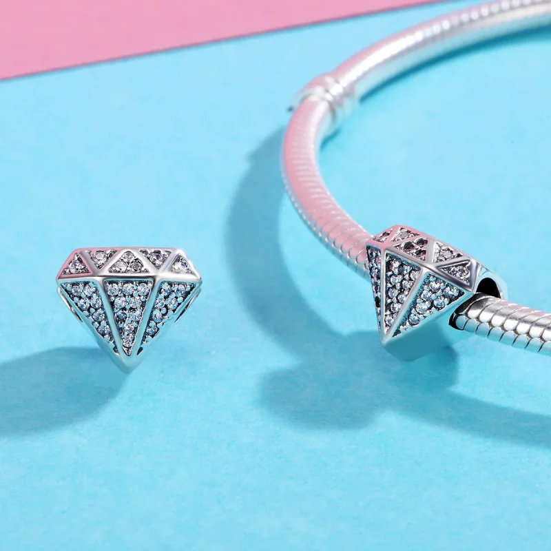 (immagine per) Charm tipo Pandora Amore di diamante - SCC397 - Visualizza 5