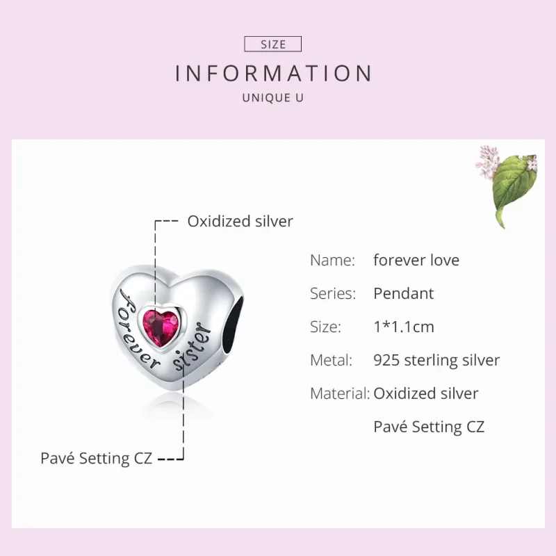 (immagine per) Charm tipo Pandora Amore eterno - SCC1835 - Visualizza 7
