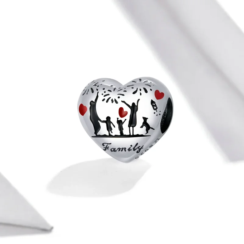 (immagine per) Charm tipo Pandora Amore familiare - SCC1634 - Visualizza 2
