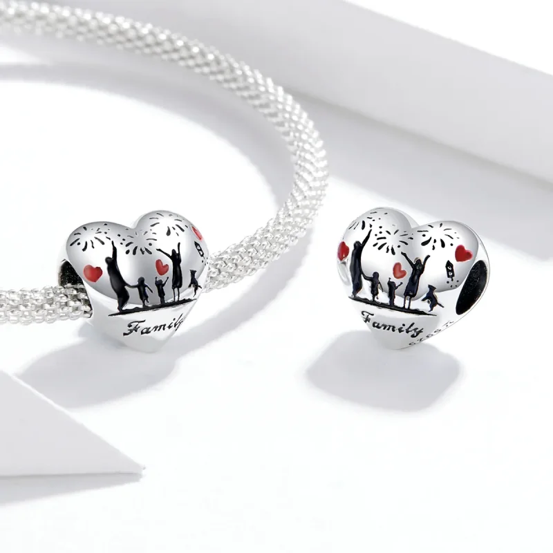 (immagine per) Charm tipo Pandora Amore familiare - SCC1634 - Visualizza 4